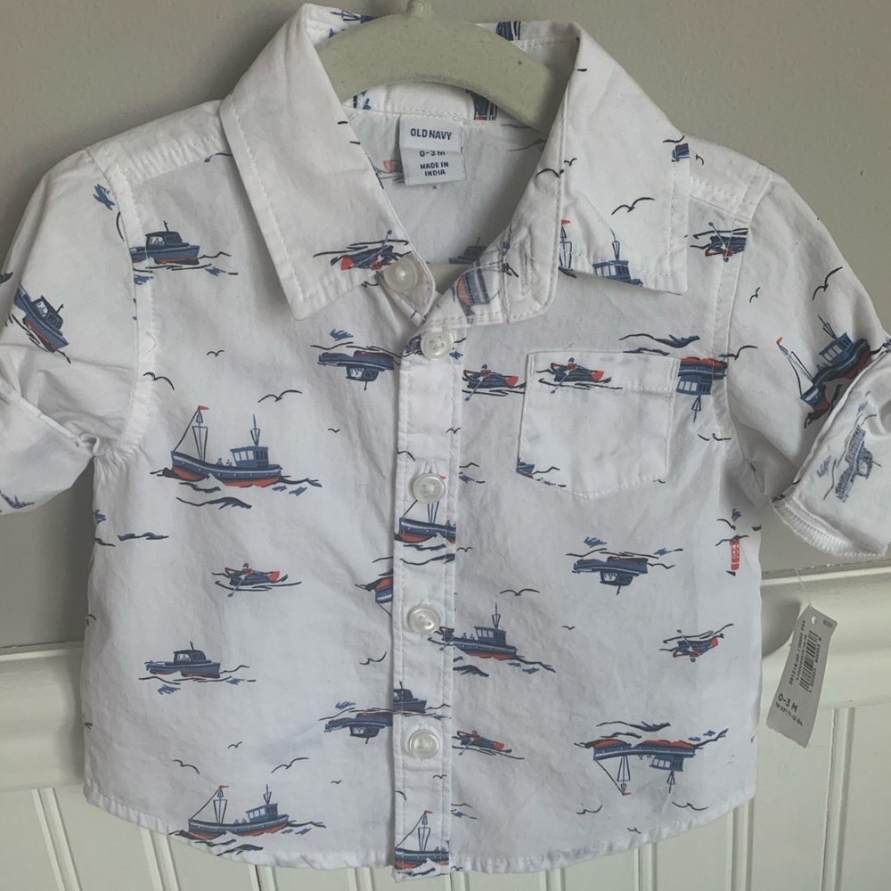0-3 Month Baby Boy Shirt